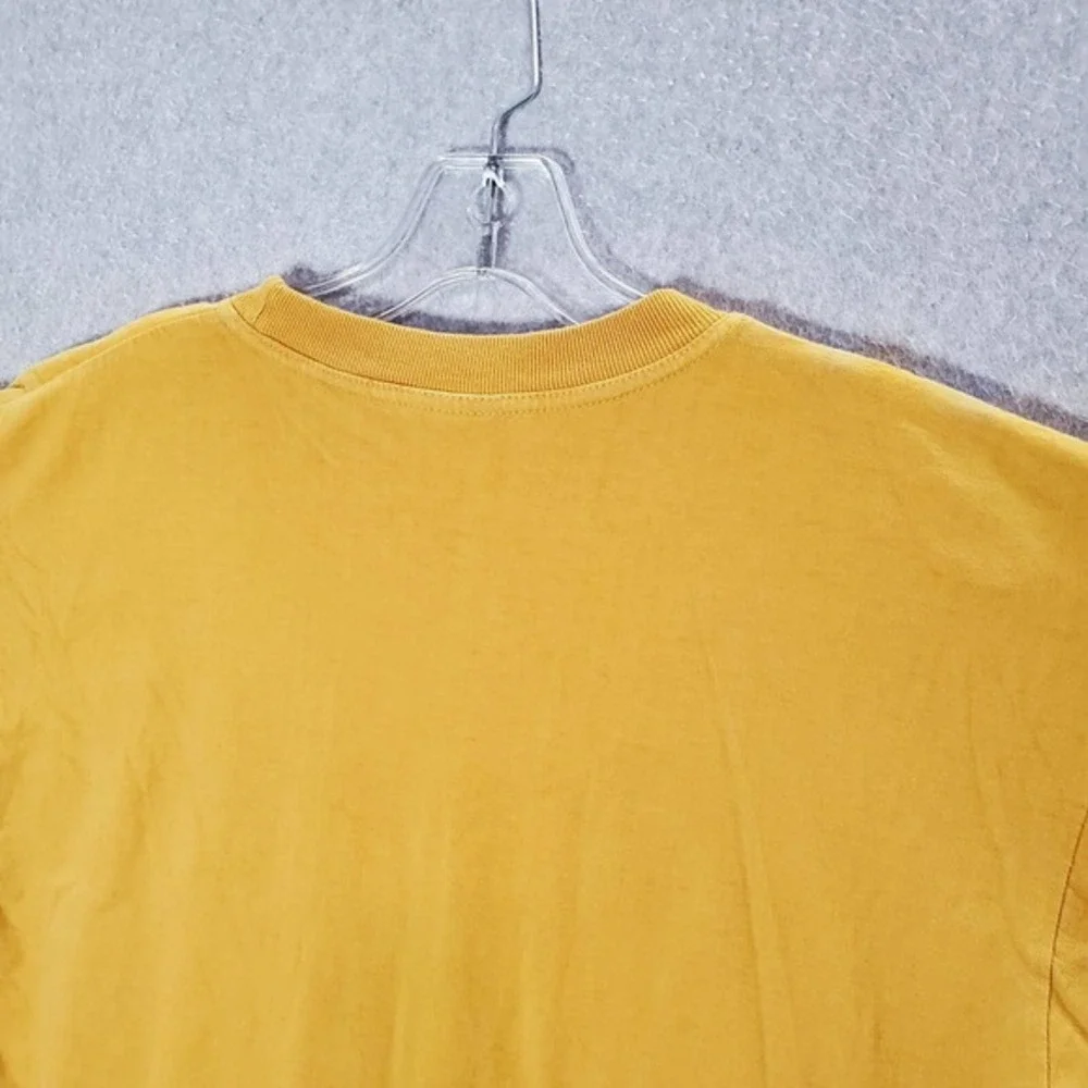 Kangaroo‎ Men Shirt Large Yellow Made in Australia Tribal Graphic Tee